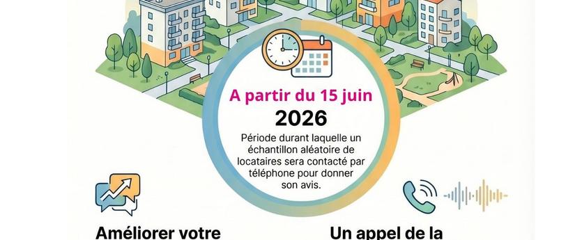 Annonce enquête satisfaction locataires Versailles Habitat 2026