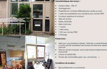 annonce location local professionnel Versailles Habitat