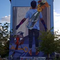 Fresque Jade RIVERA Résidence Bernard de Jussieu octobre 2019