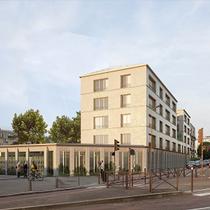 Perspective Projet rue Louis Haussmann 29 logements sociaux et une maison de quartier