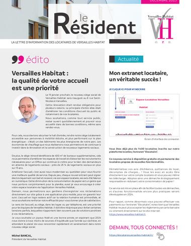 couv Le Résident n° 60 - Décembre 2023